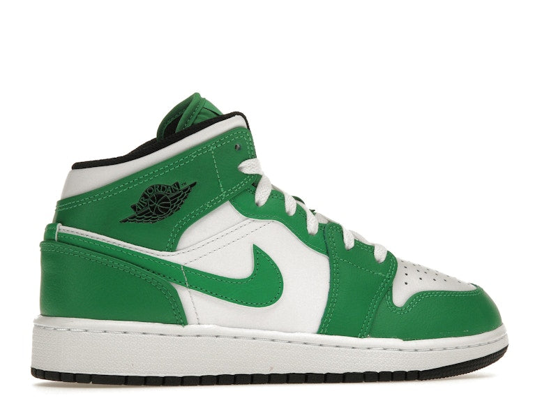 Jordan 1 Mid Lucky Green (GS)
