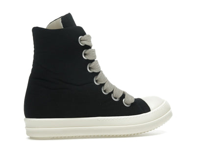 Rick Owens DRKSHDW Hollywood Jumbo Lace Puffer High Top Black Milk