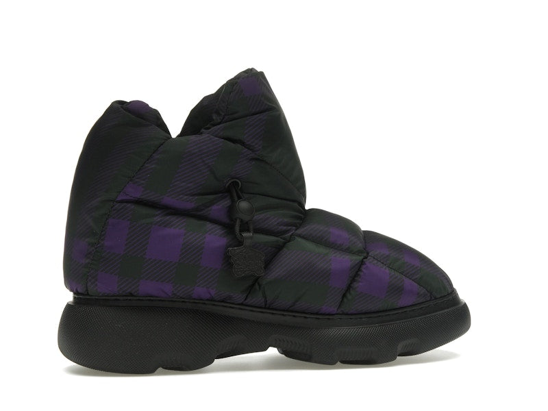 Burberry Check Pillow Boot Black Purple (Women's)
