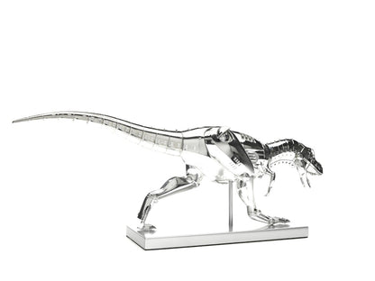 Hajime Sorayama T-Rex Cyborg Dinosaur Figure Silver