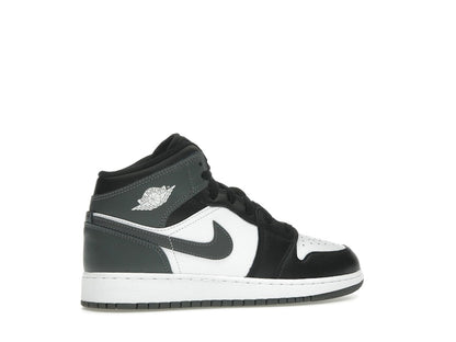 Jordan 1 Mid Black White Iron Grey (GS)