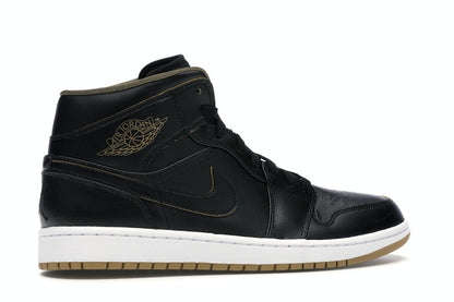 Jordan 1 Retro Mid Black Metallic Gold