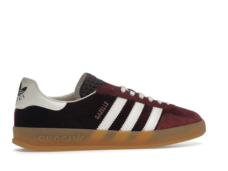 adidas x Gucci Gazelle Burgundy Velvet