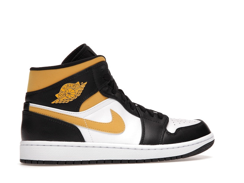 Jordan 1 Mid White Pollen Black
