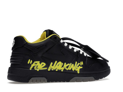 OFF-WHITE Out Of Office "OOO" Low Tops For Walking Black Yellow