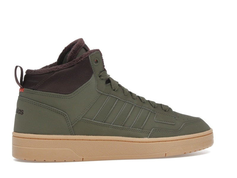adidas Rapid Court Mid Winterized Olive Strata Shadow Brown Gum
