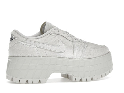 Jordan 1 Low Brooklyn Light Bone Metallic Silver (Women's)