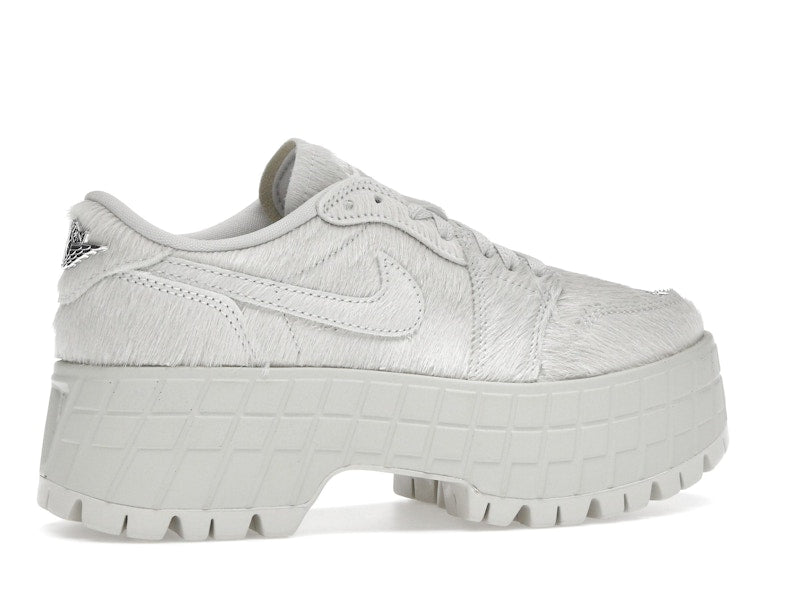 Jordan 1 Low Brooklyn Light Bone Metallic Silver (Women's)