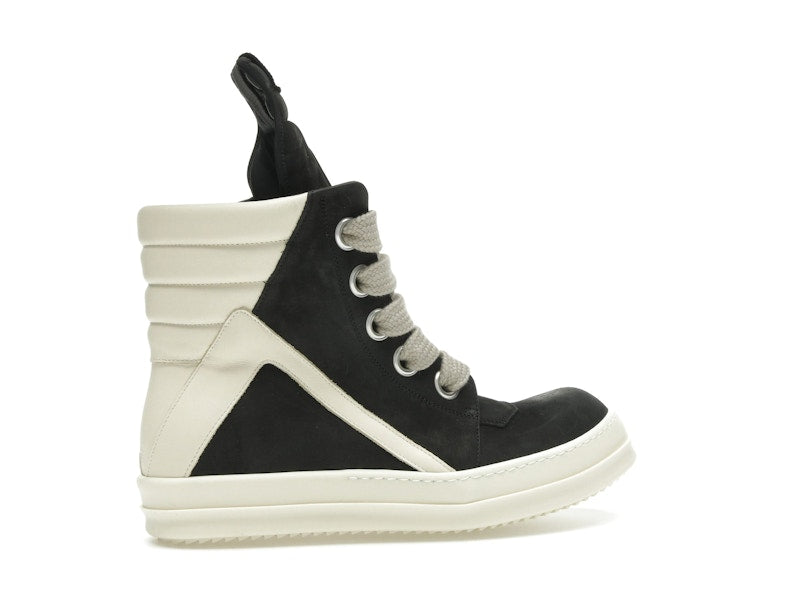 Rick Owens Geobasket Jumbo Lace High Black Milk