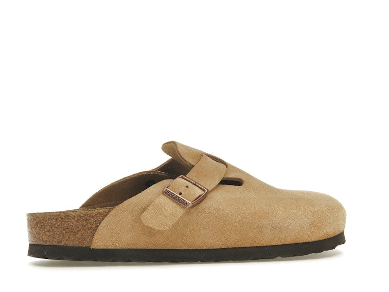 Birkenstock Boston Suede Latte Cream
