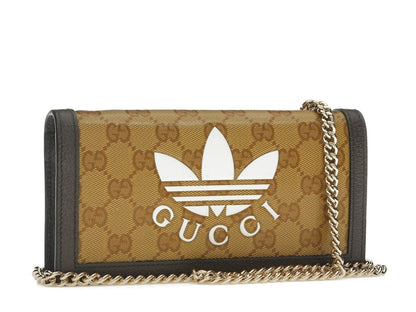 Gucci x adidas Wallet With Chain Beige/Brown