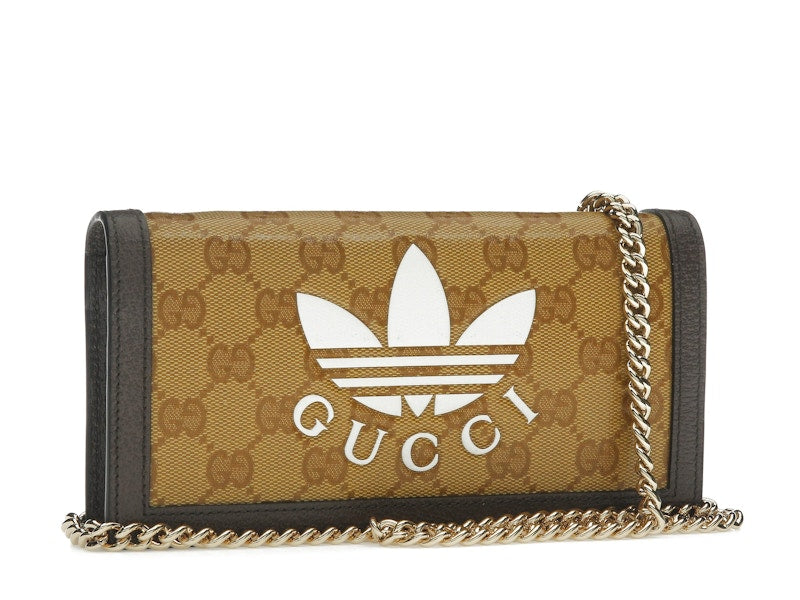 Gucci x adidas Wallet With Chain Beige/Brown