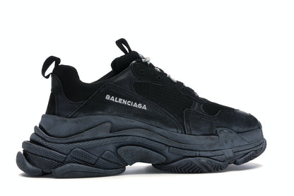 Balenciaga Triple S Triple Black (2018 Reissue) (Pre-Distressed)