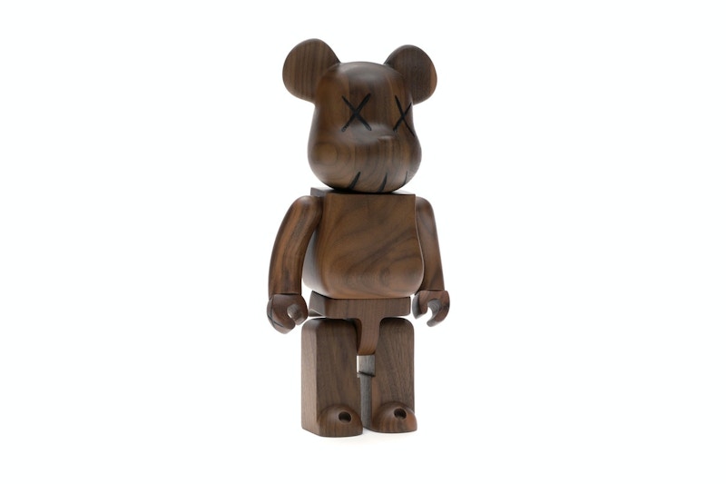 Bearbrick WORLD WIDE TOUR KAWS (Karimoku Wood) 400% Wood