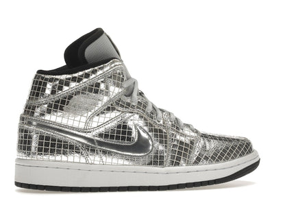 Jordan 1 Mid SE Disco Metallic Silver (Women's)