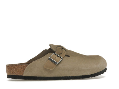 Birkenstock Boston Braided Suede Taupe