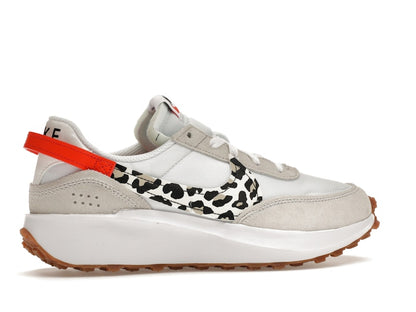 Nike Waffle Debut White Team Orange Leopard (Women's)