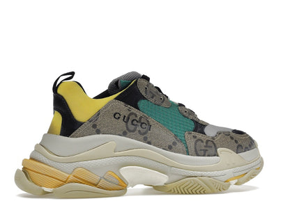 Gucci x Balenciaga The Hacker Project Triple S Beige Green Yellow