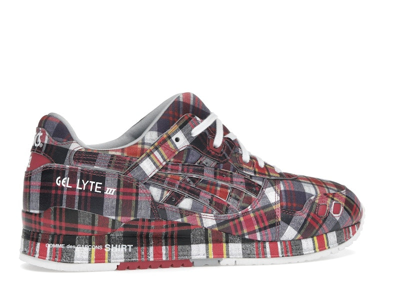 ASICS Gel-Lyte III '07 Remastered Comme des Garçons SHIRT Red Plaid