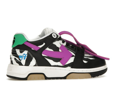 OFF-WHITE Out Of Office OOO Low Tops Zebra Pink (Women's)