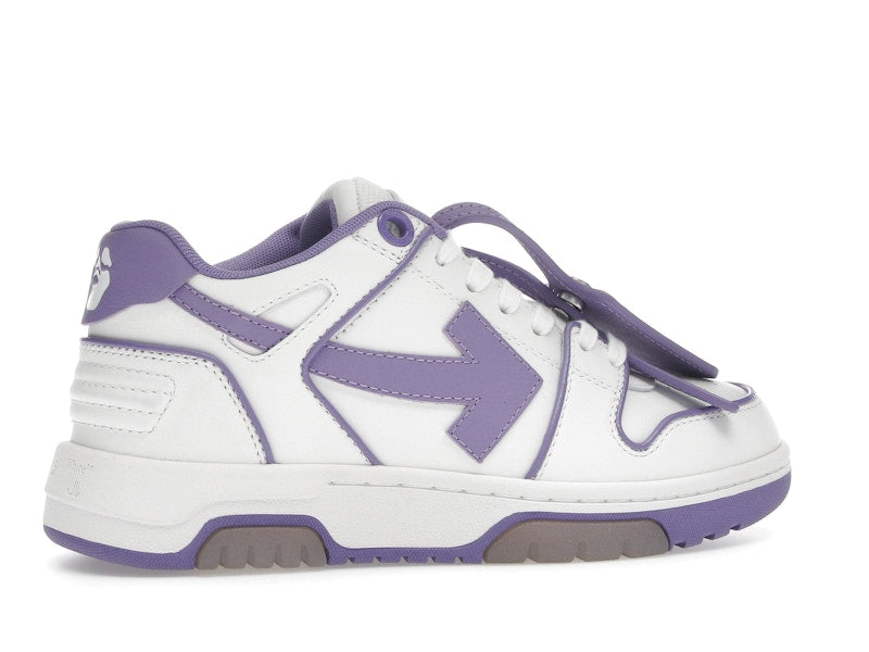 OFF-WHITE Out Of Office OOO Low Tops Outlined White Lilac Purple (Women's)