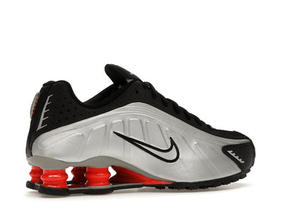 Nike Shox R4 Metallic Silver Black Picante Red (GS)