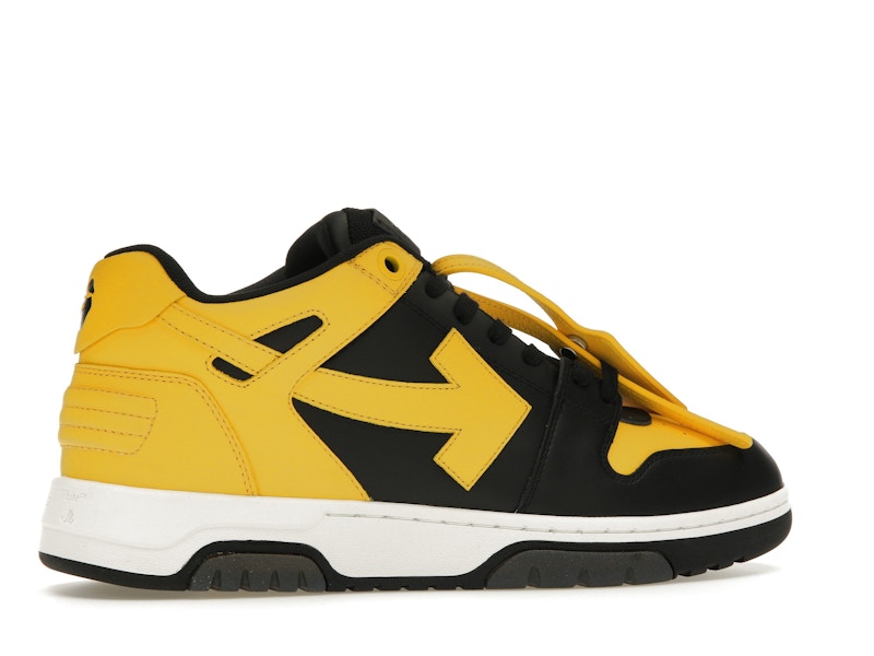 OFF-WHITE Out Of Office OOO Low Tops Black Yellow
