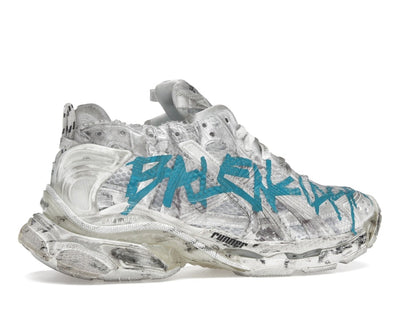 Balenciaga Runner Graffiti White Blue