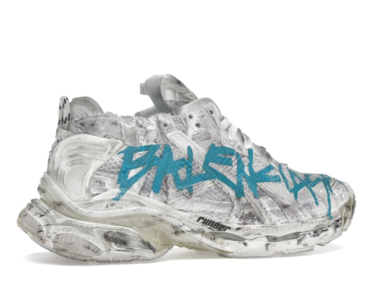 Balenciaga Runner Graffiti White Blue