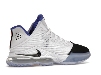 Nike LeBron 19 Low White Medium Blue Siren Red Black