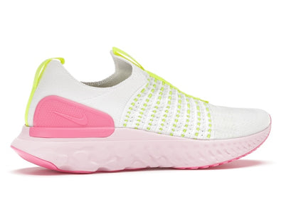Nike React Phantom Run Flyknit 2 White Volt Pink Glow (Women's)