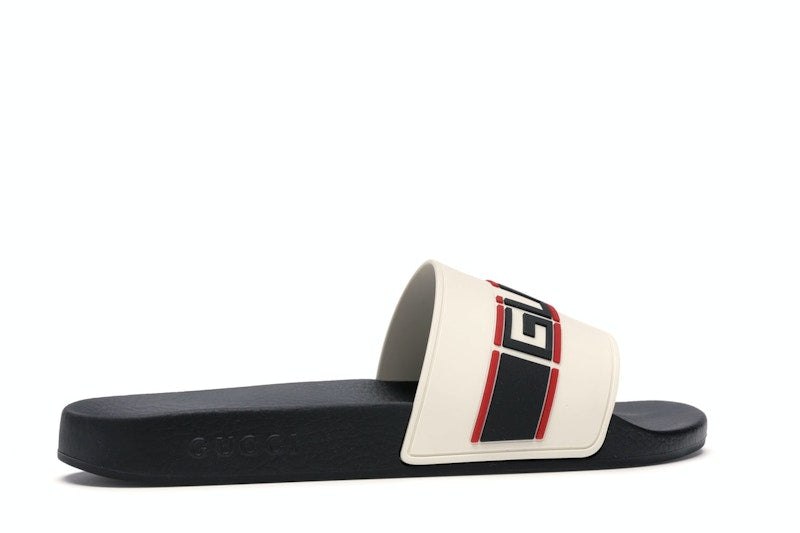 Gucci Stripe Slide White