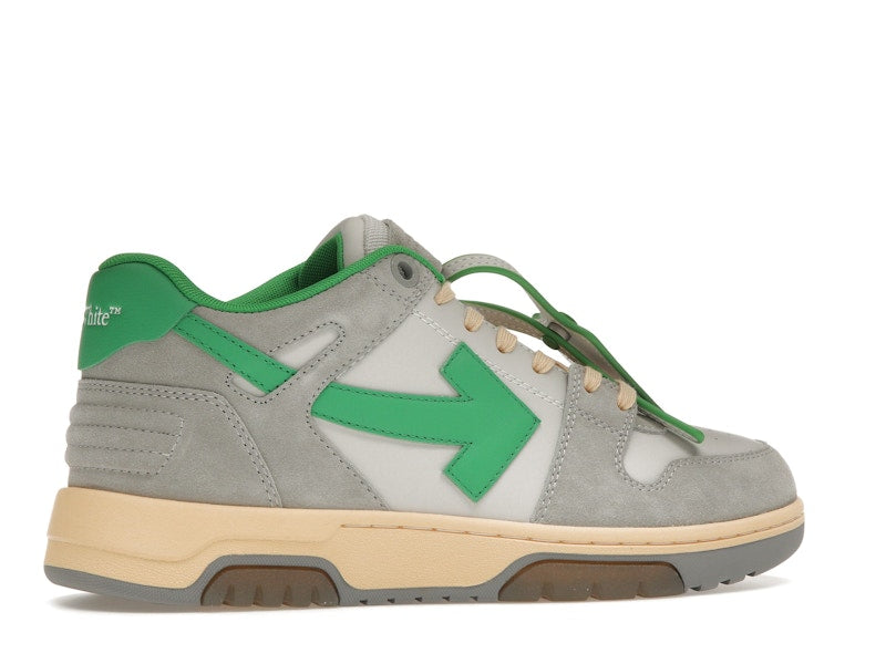 OFF-WHITE Out Of Office OOO Low Tops Light Grey Green