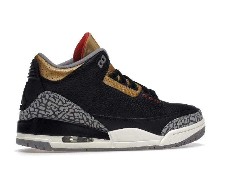 Jordan 3 Retro Black Cement Gold (Women's)