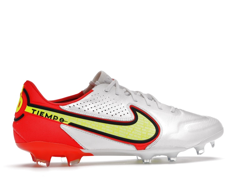 Nike Tiempo Legend 9 Elite FG White Bright Crimson Volt