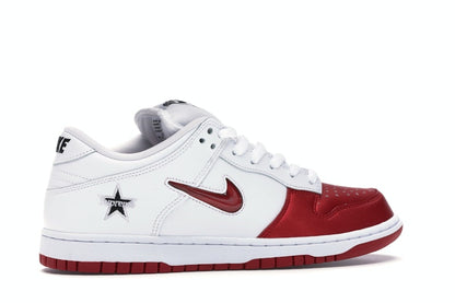 Nike SB Dunk Low Supreme Jewel Swoosh Red