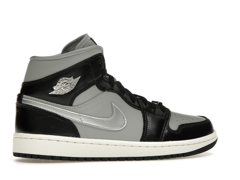 Jordan 1 Mid SE Black Metallic Silver (Women's)