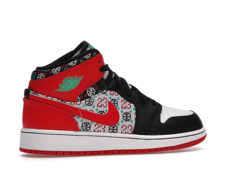 Jordan 1 Mid SE Ugly Christmas Sweater (GS)