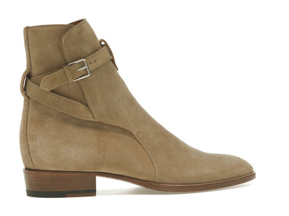 Saint Laurent Wyatt Jodhpur Boot Tobacco Suede