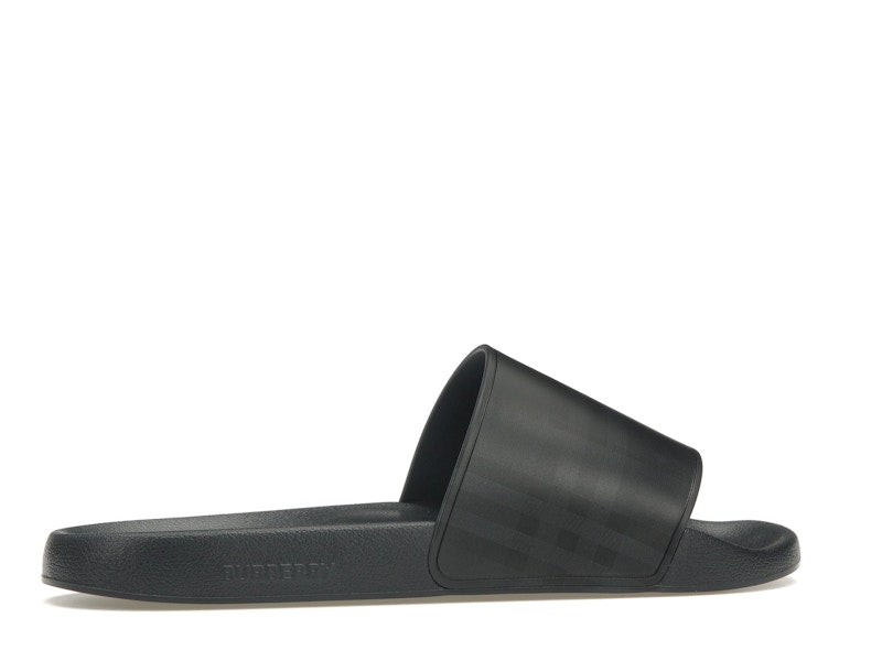 Burberry Embossed Logo Slides Dark Blue