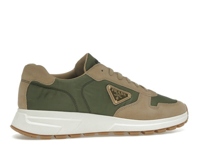 Prada PRAX 01 Sneakers Re-Nylon Brushed Leather Ecru Military