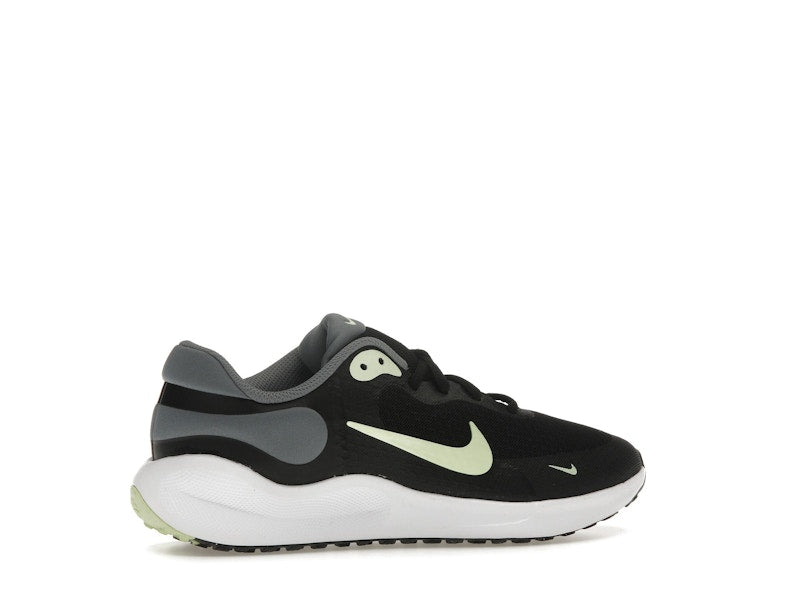 Nike Revolution 7 Black Smoke Grey White Barely Volt (GS)