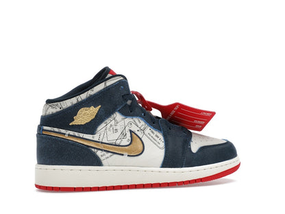 Jordan 1 Mid SE Take Flight Gold Swoosh (GS)