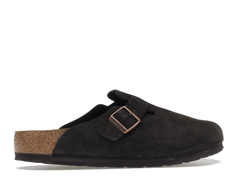 Birkenstock Boston Soft Footbed Suede  Mocha