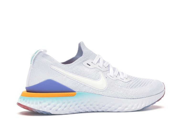 Nike Epic React Flyknit 2 White Hyper Jade Ember Glow (Women's)