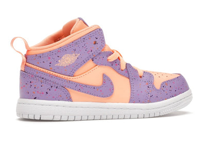 Jordan 1 Mid Paint Splatter Orange Purple (TD)