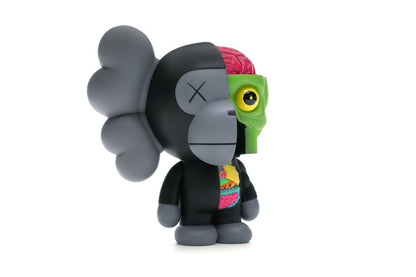 KAWS Bape Dissected Baby Milo Vinyl Figure Black