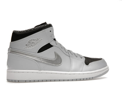 Jordan 1 Mid Pure Platinum Metallic Silver