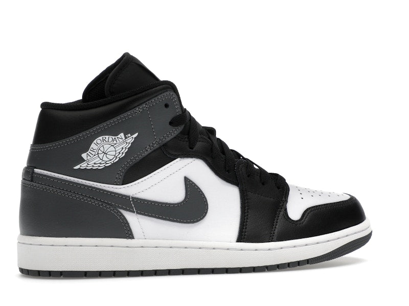 Jordan 1 Mid Black White Iron Grey
