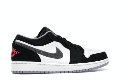 Jordan 1 Low Black White Wolf Grey Infrared 23